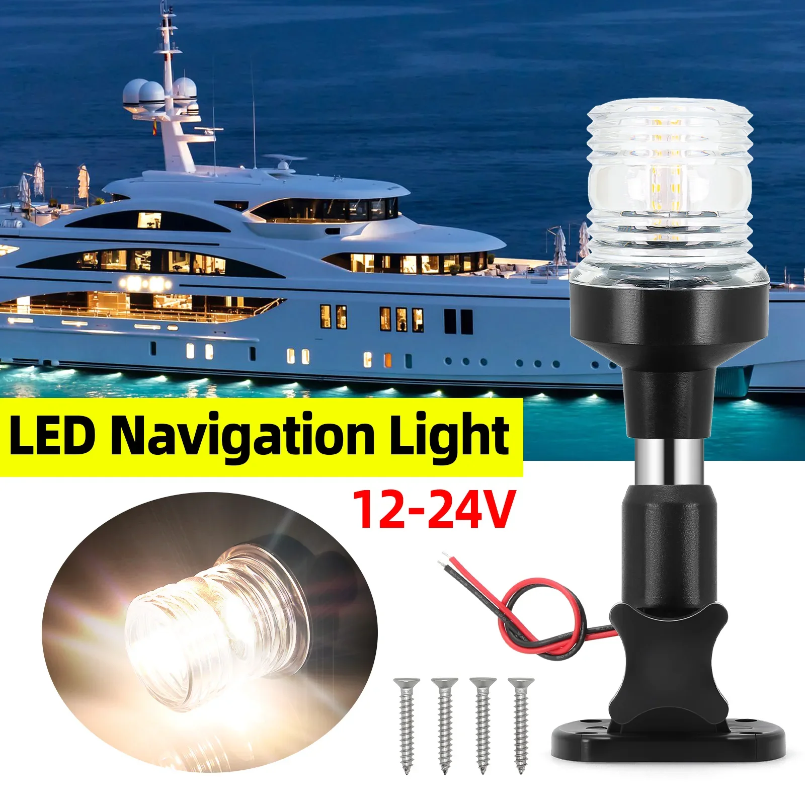 AD 12-24V lumière de Navigatio - Fishing Boat Paddle avis et prix